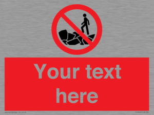 Custom No climbing on rocks